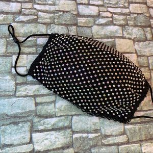 Sparkle and Shine Black Reusable Facemask